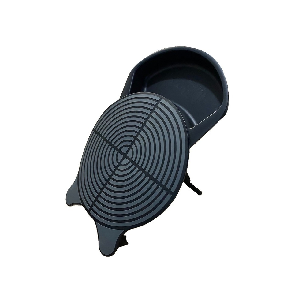 Set N Serve Kitchen Caddie, Adjustable Plate Holder with Detachable Spoon Rest